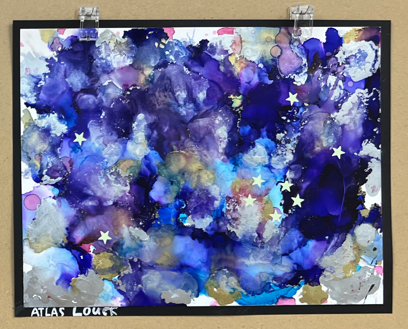 Alcohol Ink Galaxy