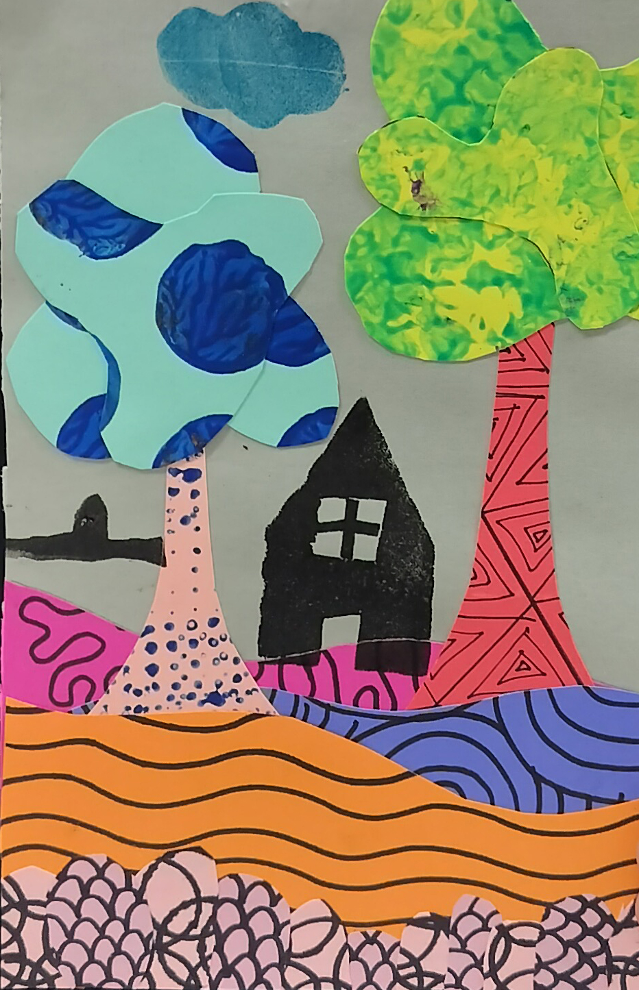 Mark Making & Printmaking Collage